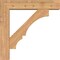Ekena Millwork Balboa Block Smooth Bracket w/ Offset Brace, Western Red Cedar, 7 1/2"W x 36"D x 36"H BKT0806X36X36BOA05SWR - alternate 2
